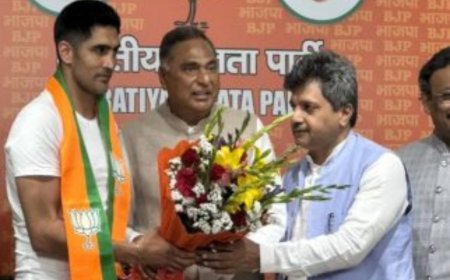 बॉक्सर विजेंद्र सिंह ने थामा भाजपा का हाथ 