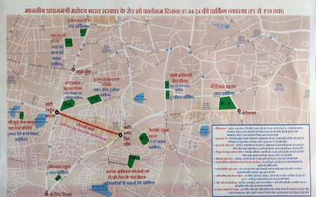 जानिए.... कैसा रहेगा पीएम मोदी के रोड शो का ट्रैफिक प्लान