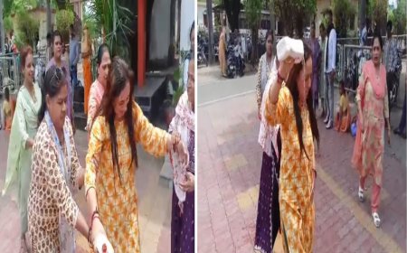 जबलपुर:महिला ने एसपी ऑफिस पहुंचकर खुद को आग लगाने की कोशिश की