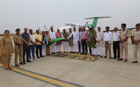 भोपाल से जबलपुर आई पहली उड़ान, रीवा के लिए उड़ी