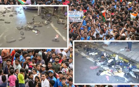 टीम इंडिया की विक्ट्री परेड के बाद कुछ इस तरह दिखी मरीन ड्राइव की सड़के