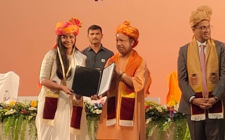 जबलपुर की बेटी कृतिका को मिला स्वर्ण पदक, लखनऊ में सीजेआई और सीएम योगी ने किया सम्मानित