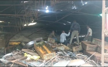 जबलपुर के अधारताल इंडस्ट्रीयल एरिया के कबाड़खाने में ब्लास्ट, एक की मौत, कई घायल