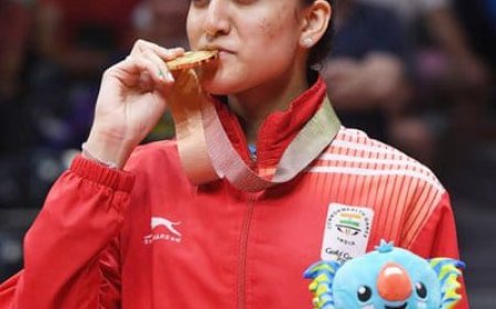 टेबल टेनिस खिलाड़ी मनिका बत्रा का मुकाबला ग्रेट ब्रिटेन की 18 वर्षीय अन्ना हर्सी  से