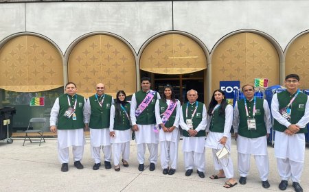 पेरिस ओलंपिक में हिस्सा लेने पंहुचा पाकिस्तान, दल में 18 लोग शामिल