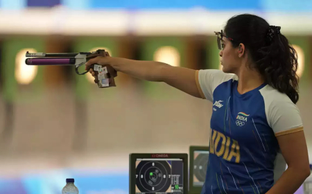 पेरिस ओलंपिक  2024 : भारत का खुला खाता, मनु भाकर ने कांस्य