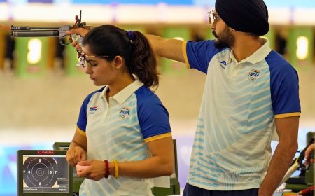 पेरिस ओलंपिक 2024 :  कांस्य के लिए भिड़ेंगे मनु-सरबजोत की जोड़ी