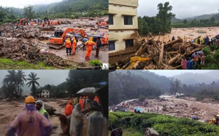 वायनाड के पहाड़ी इलाके में भूस्खलन, 50 से ज्यादा मौतें