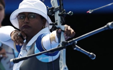 पेरिस ओलंपिक 2024 - भारतीय महिला तीरंदाज दीपिका कुमारी क्वाटरफिनल में पहुंची