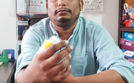 जबलपुर में एक नशेड़ी ने व्यापारी का दांत से काटा अंगूठा