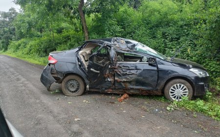 डुमना रोड पर रेसिंग लगा रहे युवकों की कार पलटी, एक मौत, 2 घायल