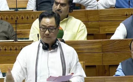 वक्फ संशोधन बिल पर बरपा हंगामा, मंत्री किरेन रिजिजू ने विपक्ष को बताया क्यों पड़ी जरूरत