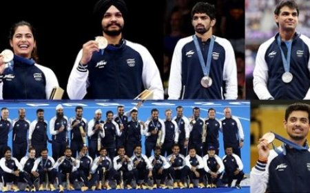 खेलों के महाकुंभ में भारतीय खिलाड़ियों ने रचा इतिहास, जीते पांच कांस्य और एक रजत पदक