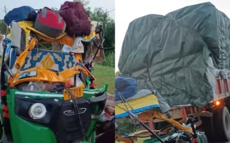 बागेश्वरधाम दर्शन करने जा रहे दर्शनार्थियों से भरी टैक्सी और ट्रक में जोरदार टक्कर, 7 लोगों की मौत