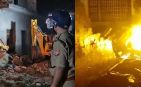 दहल उठा फिरोजाबाद,पटाखा फैक्ट्री में धमाका 5 लोगों की मौत, 10 से ज्यादा मकान ढहे