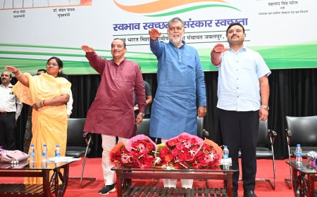 जबलपुरः स्वच्छता संवाद कार्यक्रम,पूरे जिले के संरपच हुए शामिल