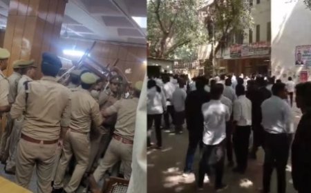 गाजियाबाद कोर्ट में हंगामा, जज और वकीलों के बीच कहासुनी