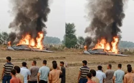 मिग विमान में लगी आग, पायलट और को-पायलट ने कूदकर बचाई जान