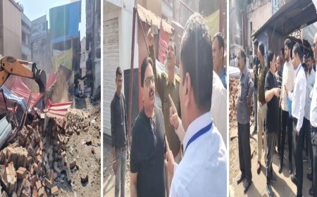 कैंट बोर्ड ने जदयू प्रदेशाध्यक्ष का अवैध कब्जा ढ़हाया