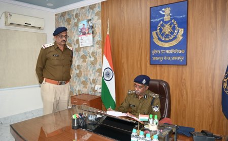 जबलपुर रेंज के नवागत डीआईजी अतुल सिंह ने संभाला पदभार