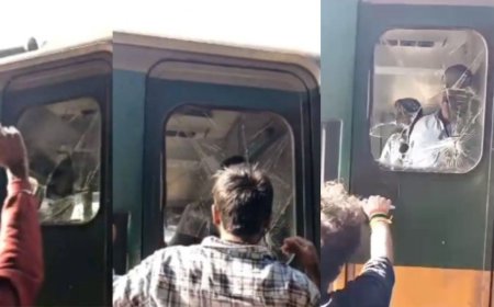 Jabalpur News : ट्रेन लेट होने पर यात्रियों का हंगामा,ट्रेन के केबिन का तोड़ा कांच