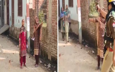 यूपी के मीरापुर उपचुनाव में बवाल, पिस्टल ताने अफसर का वीडियो वायरल