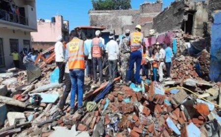 MP News : मुरैना फिर दहला,भीषण विस्फोट से ढह गए 5 मकान,तीन की मौत