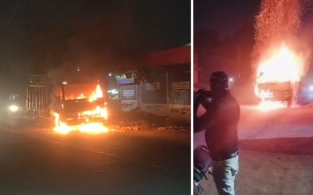 Jabalpur News : खड़े ट्रक में अचानक लगी आग,बड़ा हादसा टला 