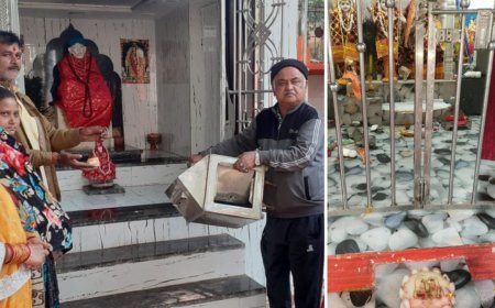 Jabalpur News :गढ़ा फाटक के कल्याण मंदिर में चोरों ने बोला धावा 