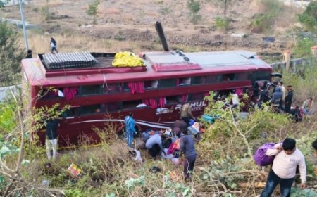 MP News :छिंदवाड़ा में अयोध्या दर्शन कर लौट रही श्रद्धालुओं से भरी बस पलटी,25 यात्री घायल