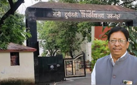 रानी दुर्गावती विश्वविद्यालय के कुलगुरु पर लगे अभद्रता के आरोप