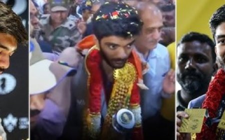 सिंगापुर से खिताब जीतकर लौटे चैंपियन डी गुकेश