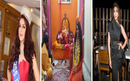 फिल्म अभिनेत्री इशिका तनेजा बनी साध्वी, जबलपुर में शंकराचार्य स्वामी सदानंद महाराज से ग्रहण की दीक्षा