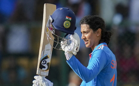 स्मृति मंधाना की रिकॉर्डतोड़ पारी, आयरलैंड के खिलाफ ठोका शतक