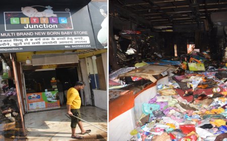 लिटिल जंक्शन शॉप में आग, कपड़े और खिलौने खाक