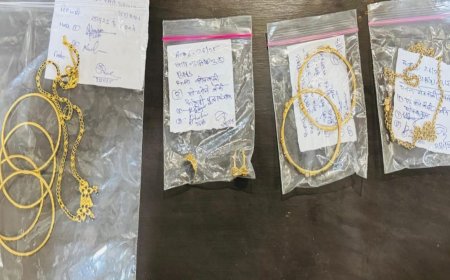 ठगी करने वाली नकली पुलिस के ठिकाने पर असली पुलिस की दबिश, 14 तोला सोना बरामद, आरोपी फरार