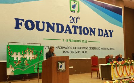 ट्रिपलआईटीडीएम में मनाया गया 20वां स्थापना दिवस