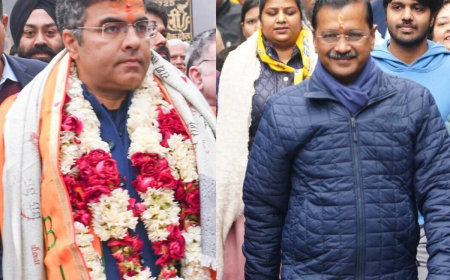 केजरीवाल हारे...प्रवेश की धमाकेदार जीत
