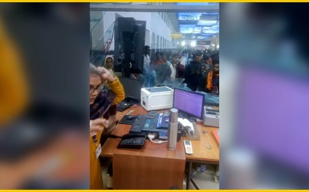 Jabalpur News: रेलवे के टिकिट काउंटर में घुसकर सिरफिरे ने मचाया उत्पात