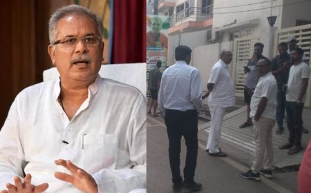 पूर्व सीएम भूपेश बघेल के घर ईडी का छापा