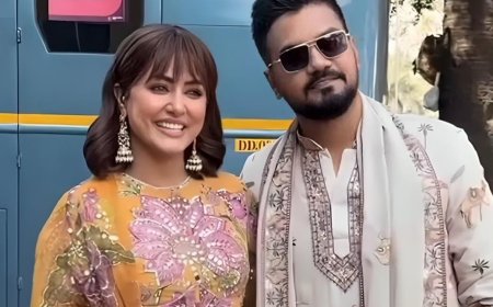 'सेलिब्रिटी मास्टरशेफ' शो पर पहुंचे हिना खान और उनके बॉयफ्रेंड रॉकी जायसवाल 