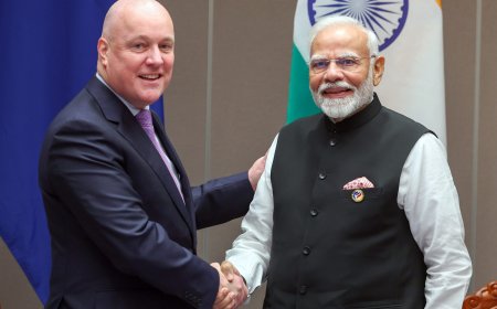 भारत पहुंचे न्यूजीलैंड के प्रधानमंत्री क्रिस्टोफर लक्सन, जानिए किन मुद्दों पर हुई बातचीत