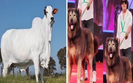 दुनिया का सबसे महंगा कुत्ता और गाय: वुल्फ डॉग और वियाटिना-19