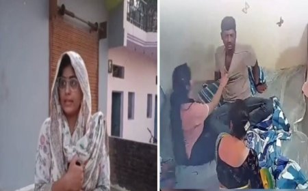 पति पर थप्पड़ बरसाने के बाद पत्नी ने लिया यू टर्न- कहा, हो गई गलती