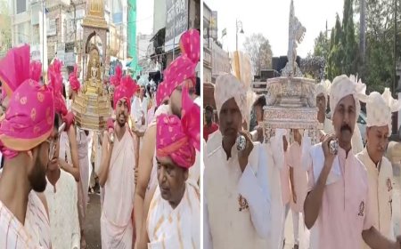 अहिंसा परमो धर्म का गूंजा नारा, महावीर जयंती पर जगह-जगह हुए आयोजन