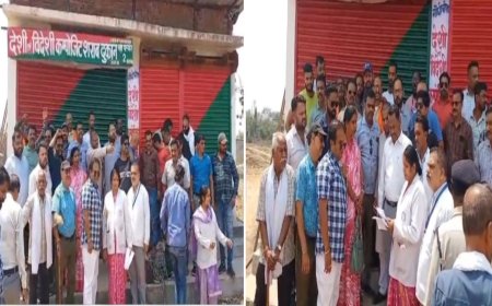 शराब दुकान के खिलाफ फूटा महिलाओं का गुस्सा