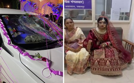 शादी के लाल जोड़े में F.I.R. दर्ज कराने थाने पहुंची दुल्हन