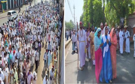 दुख भोग यात्रा में नजर आया प्रभु यीशु का बलिदान