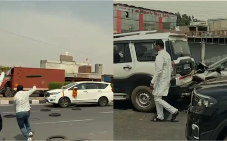 सपा सांसद रामजीलाल सुमन के काफिले पर हमला, आपस में टकराईं गाड़ियां