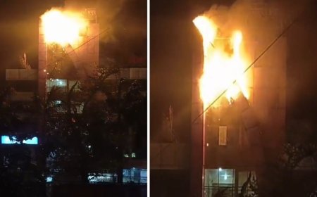 आतिशबाजी की चिंगारी से अस्पताल में भड़की आग, दो मरीजों का किया गया रेस्क्यू